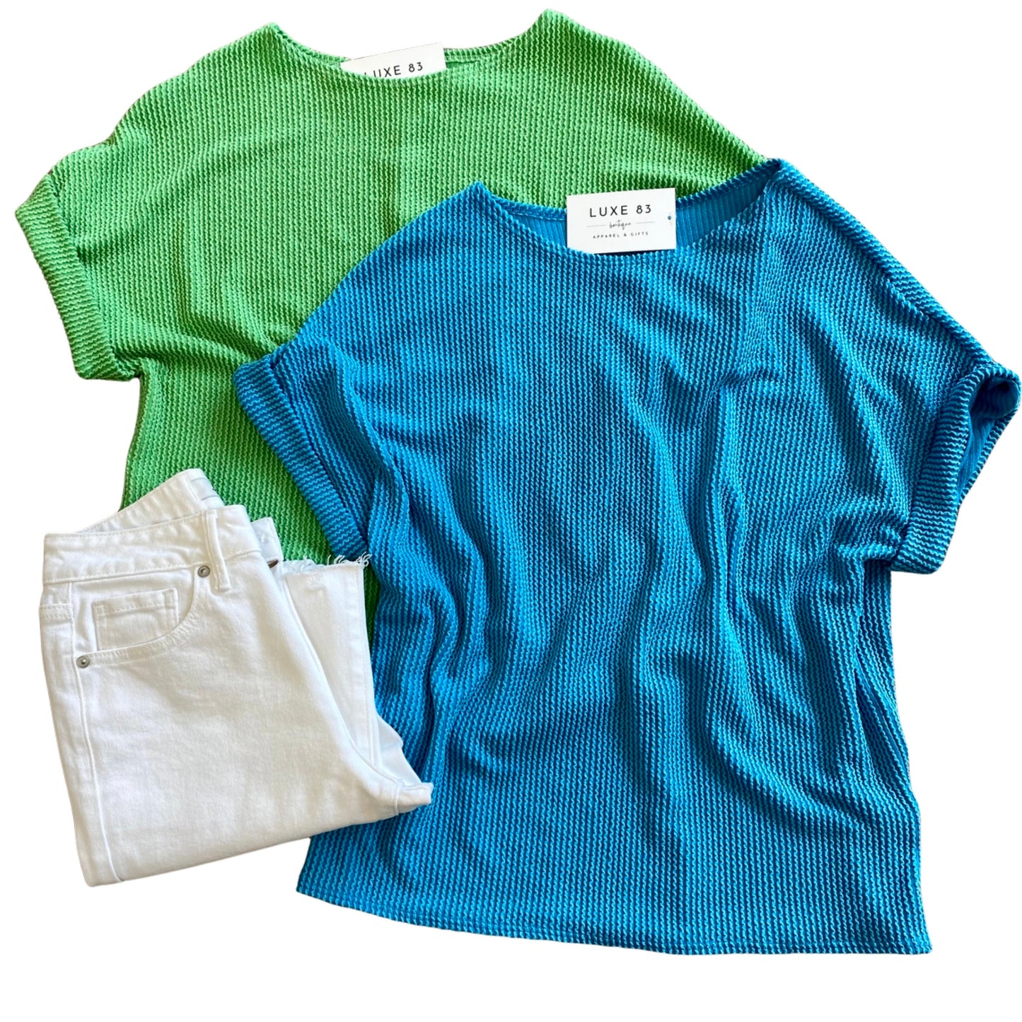 Ribbed Spring Tee - 2 Colors