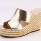 Sunset Stroll Woven Wedge - GOLD