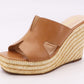 Sunset Stroll Woven Wedge - TAN