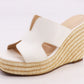 Sunset Stroll Woven Wedge - WHITE