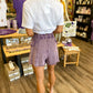 Purple Denim Skort