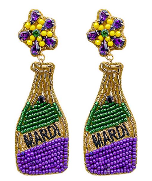 MG Beaded Bottle Earrings