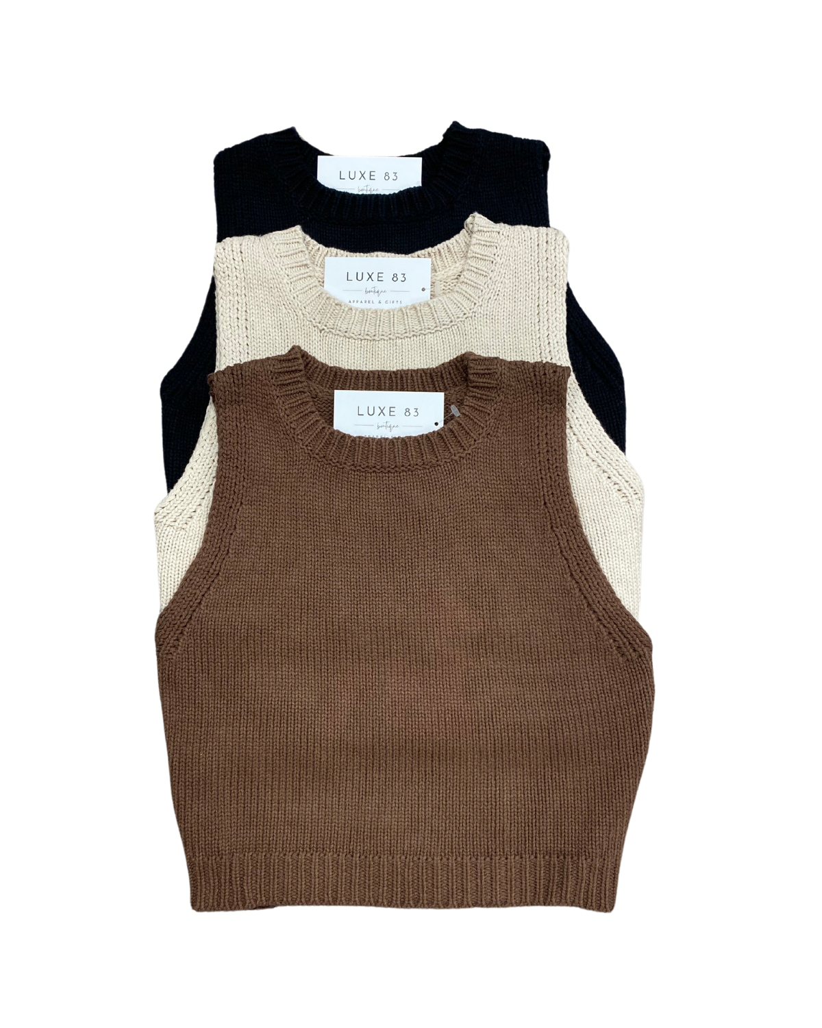 Roxy Sweater Tank - 3 Colors