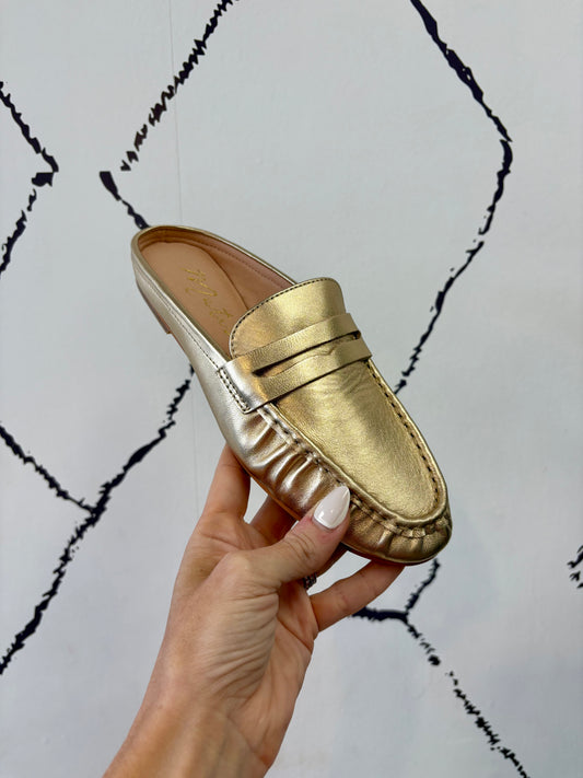 Golden Hour Metallic Mule