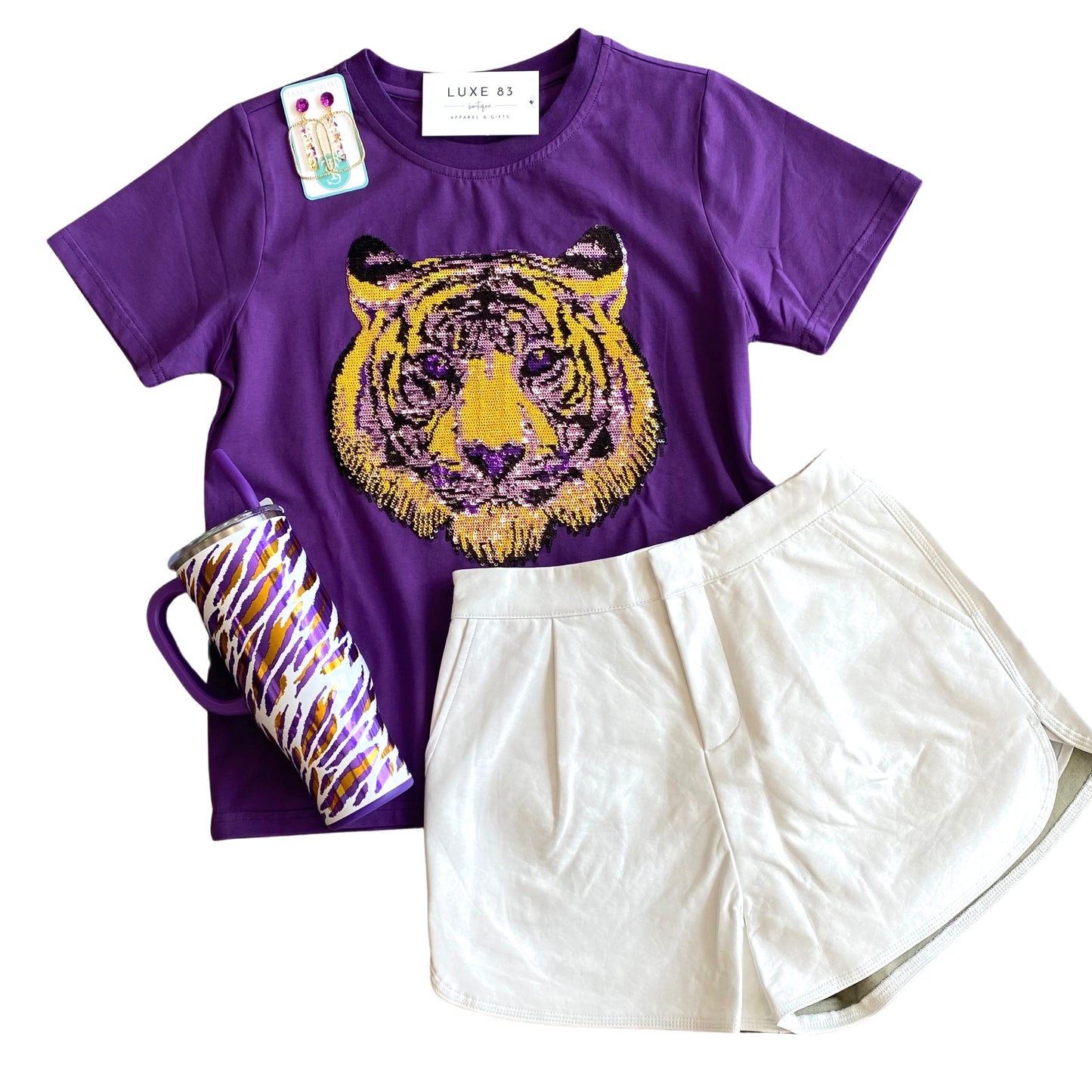 TIGER Sequin T-Shirt - 2 Colors