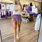 Purple Denim Skort