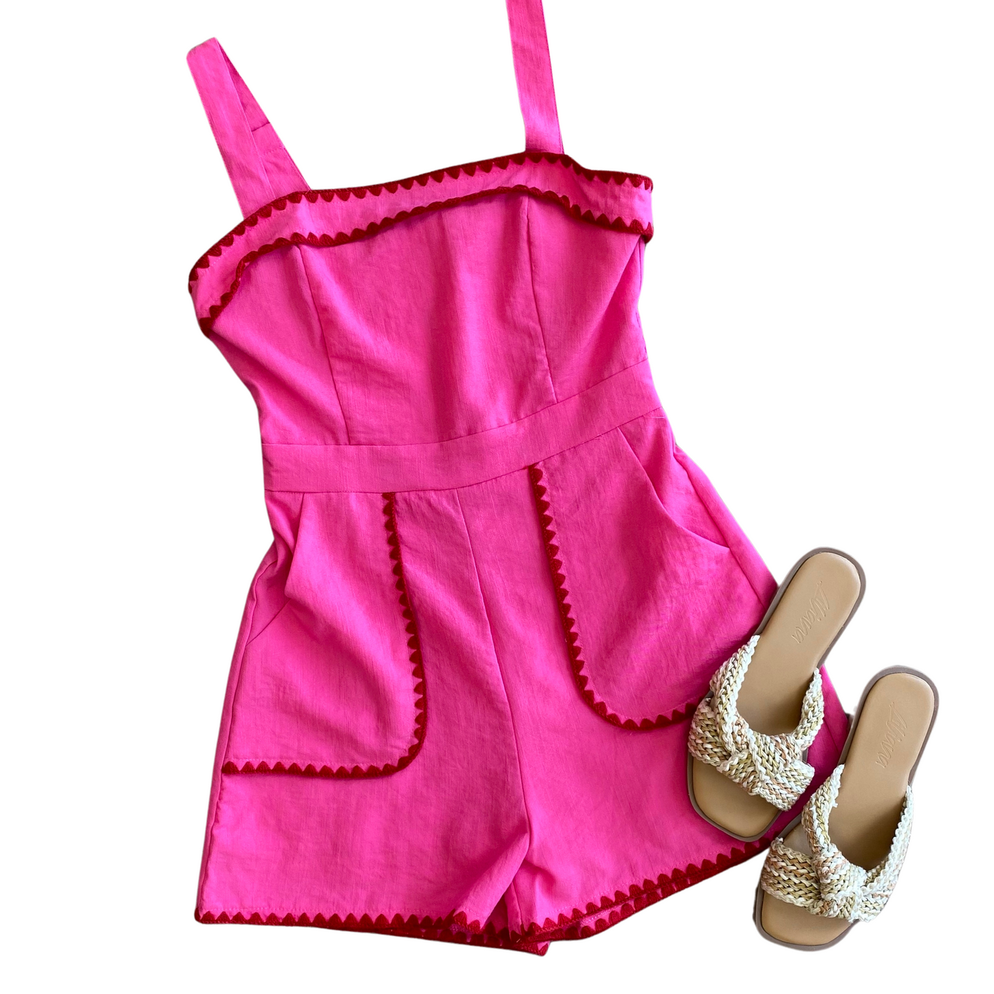 Lexi Pink Romper