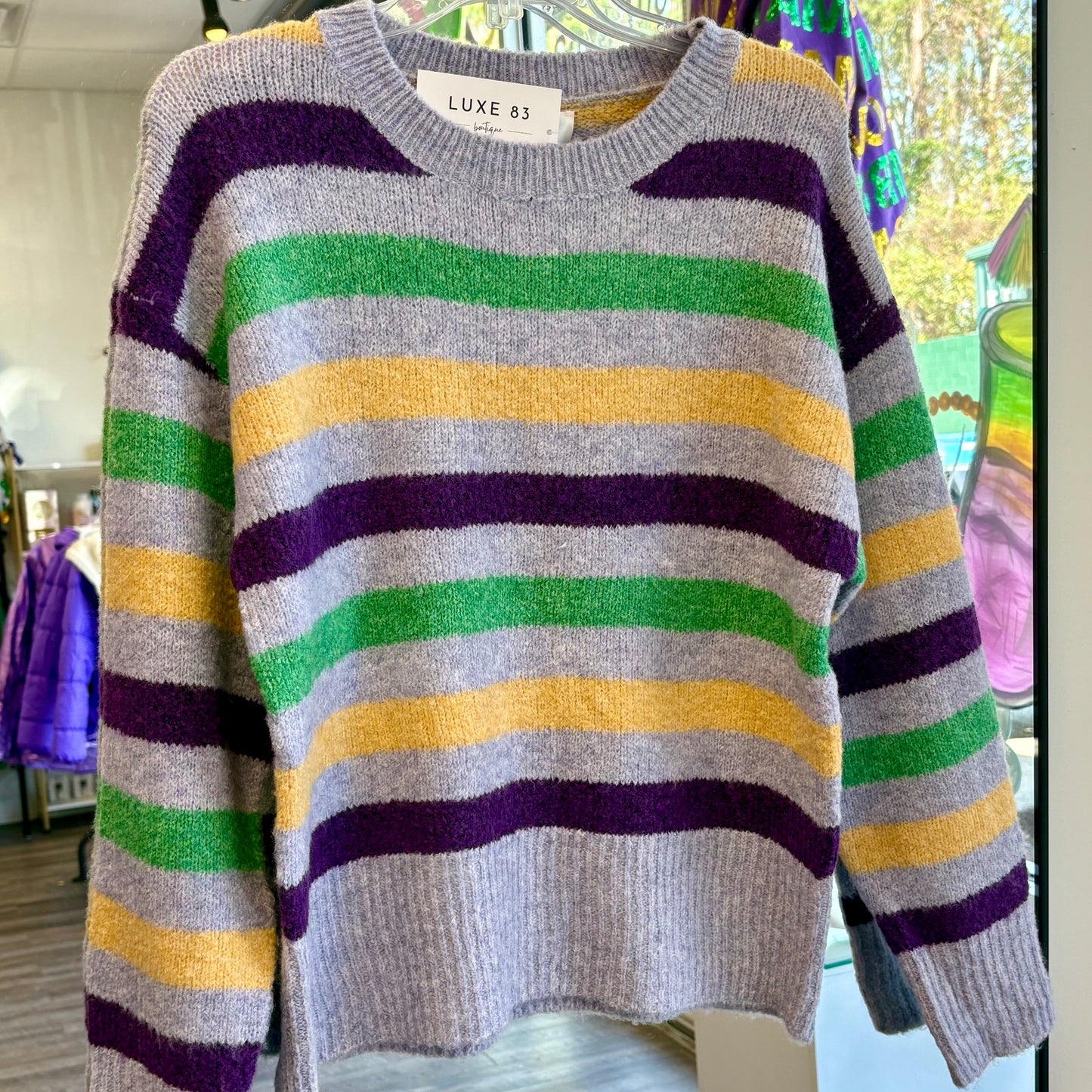 Tchoupitoulas Stripe Sweater - 2 COLORS