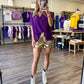 Metallic Gold Shorts