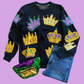 Sequin Crown Pullover