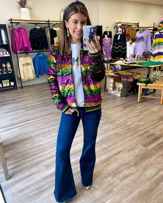 Endymion Stripe Sequin Jacket