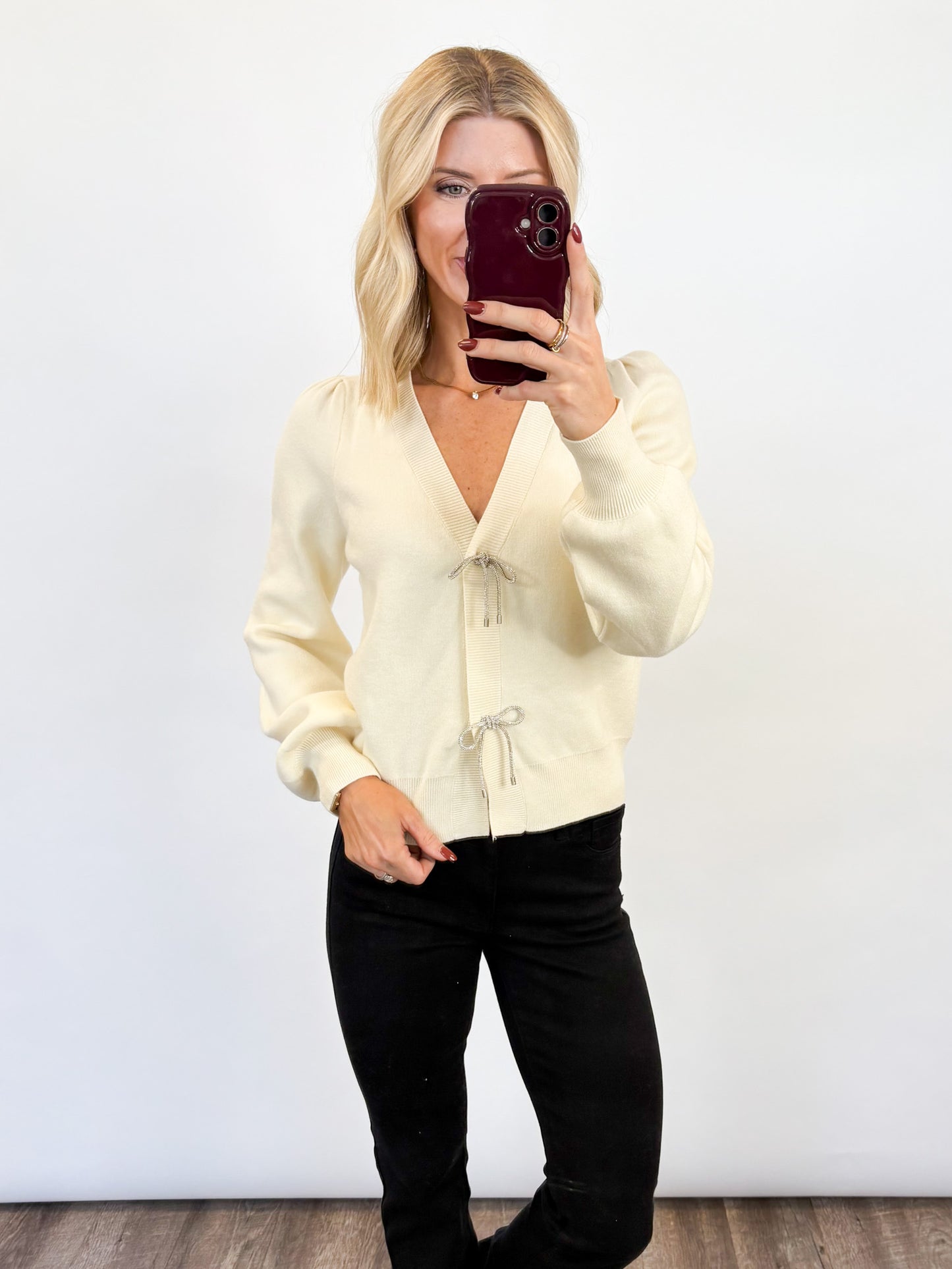 Frosted Ribbon Cardigan