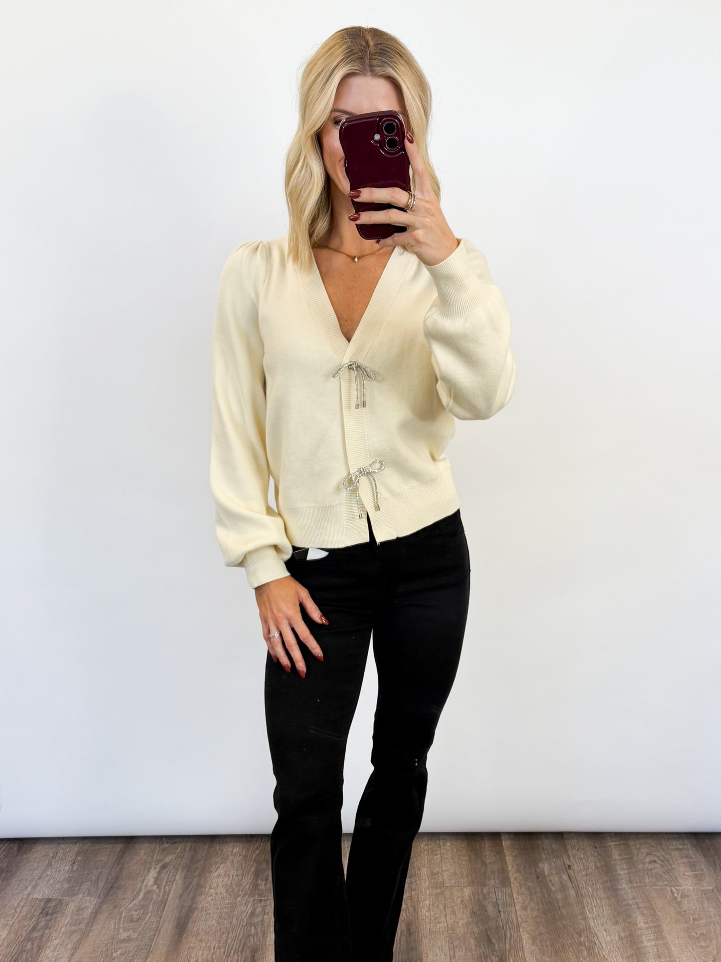 Frosted Ribbon Cardigan