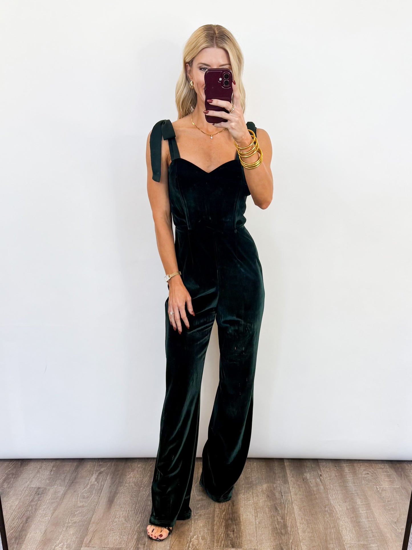 Holiday Elegance Velvet Jumpsuit