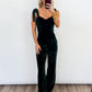Holiday Elegance Velvet Jumpsuit
