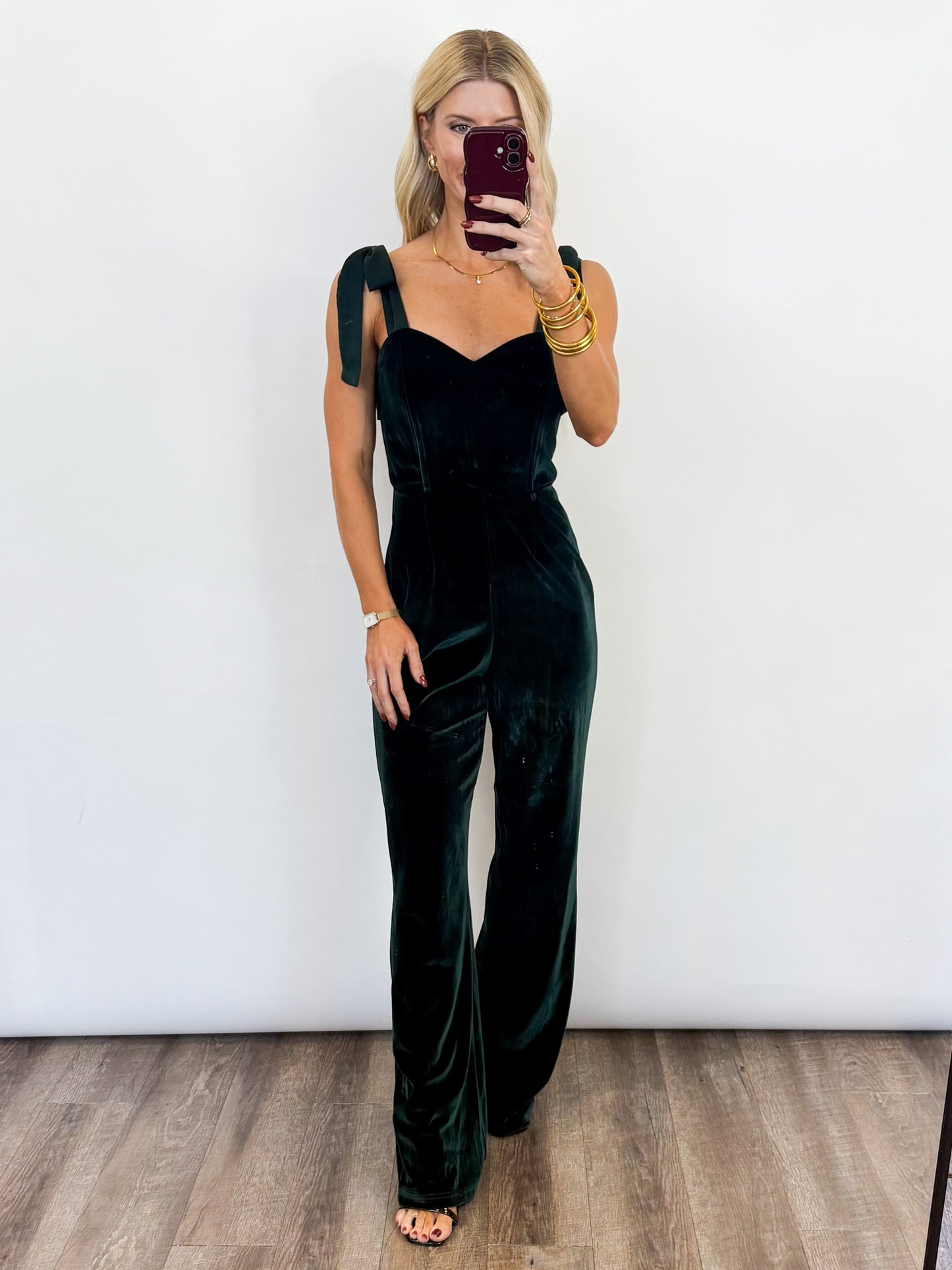 Holiday Elegance Velvet Jumpsuit