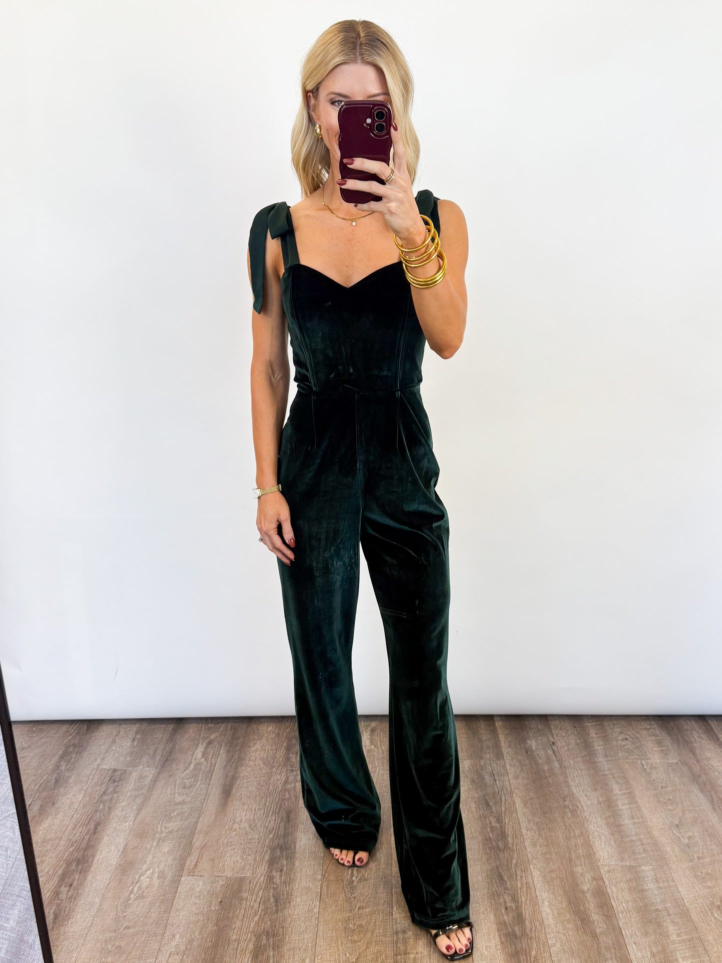Holiday Elegance Velvet Jumpsuit