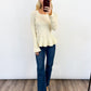 Ivory Belle Peplum Sweater