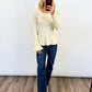 Ivory Belle Peplum Sweater