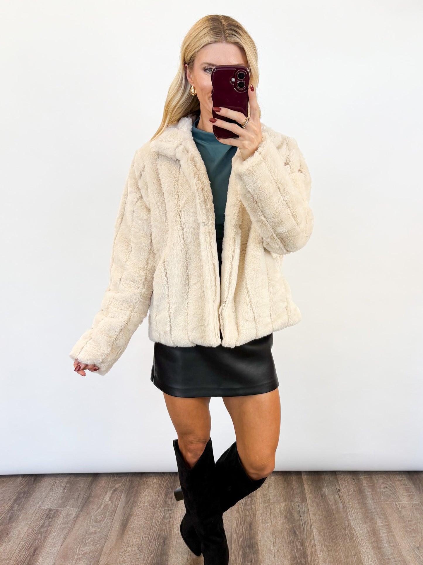 Cozy Luxe Faux Fur Jacket — 2 COLORS