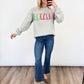 Holly Jolly Embroidered Sweatshirt