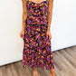 Midnight Bloom Ruffle Dress