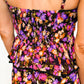 Midnight Bloom Ruffle Dress