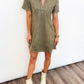 City Chic Suede Dress