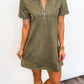 City Chic Suede Dress