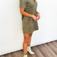 City Chic Suede Dress