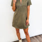 City Chic Suede Dress