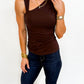 The Luxe Drape Neck Top - 2 Colors