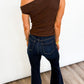 Cocoa Twist Knit Top