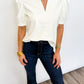 Luxe Edge Faux Leather Top