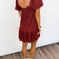 Rustic Charm Smocked Mini Dress