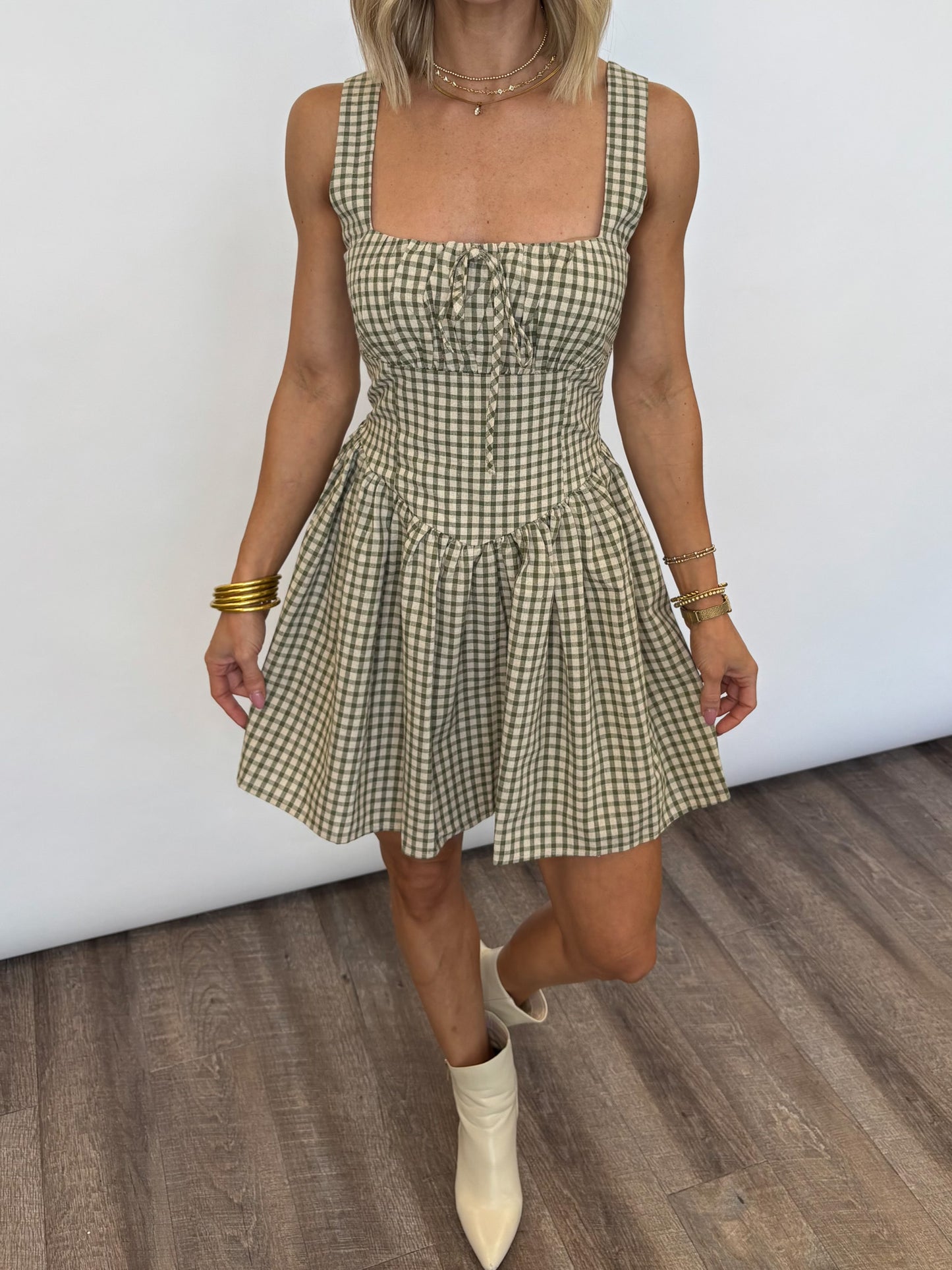 Meadow Daydream Gingham Dress
