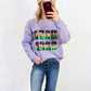 Mardi Gras Sequin Knit Sweater