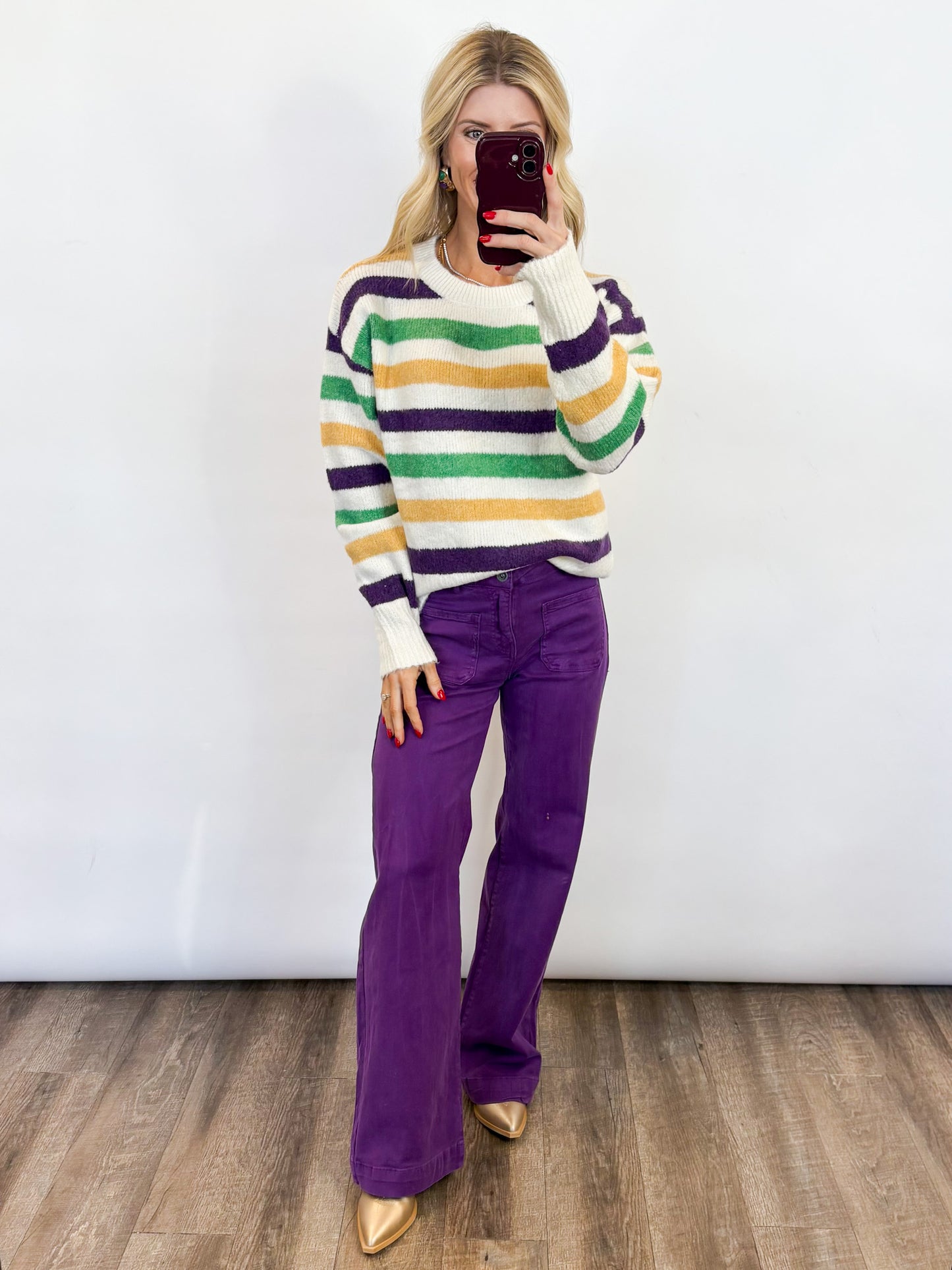 Tchoupitoulas Stripe Sweater - 2 COLORS