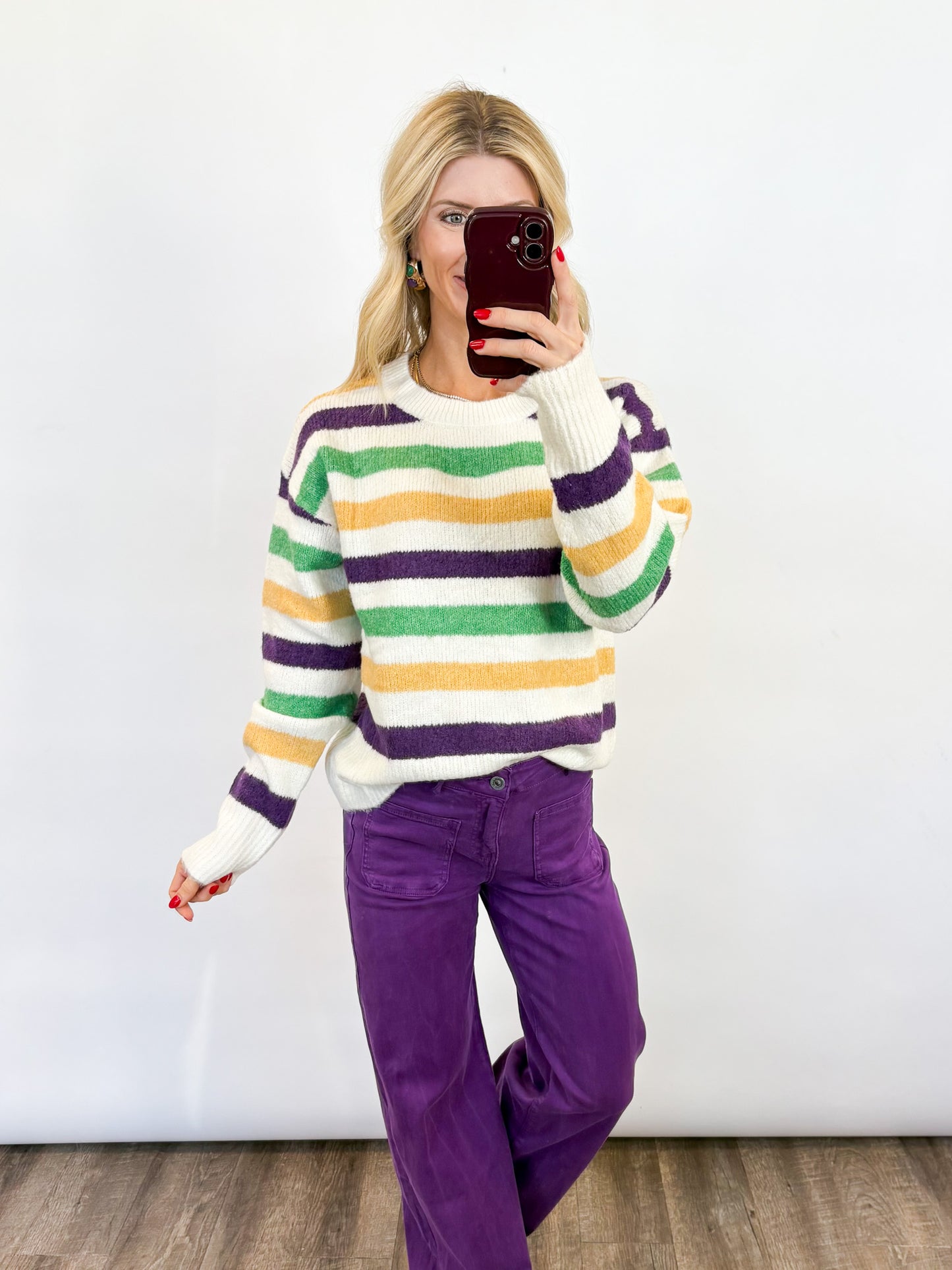 Tchoupitoulas Stripe Sweater - 2 COLORS