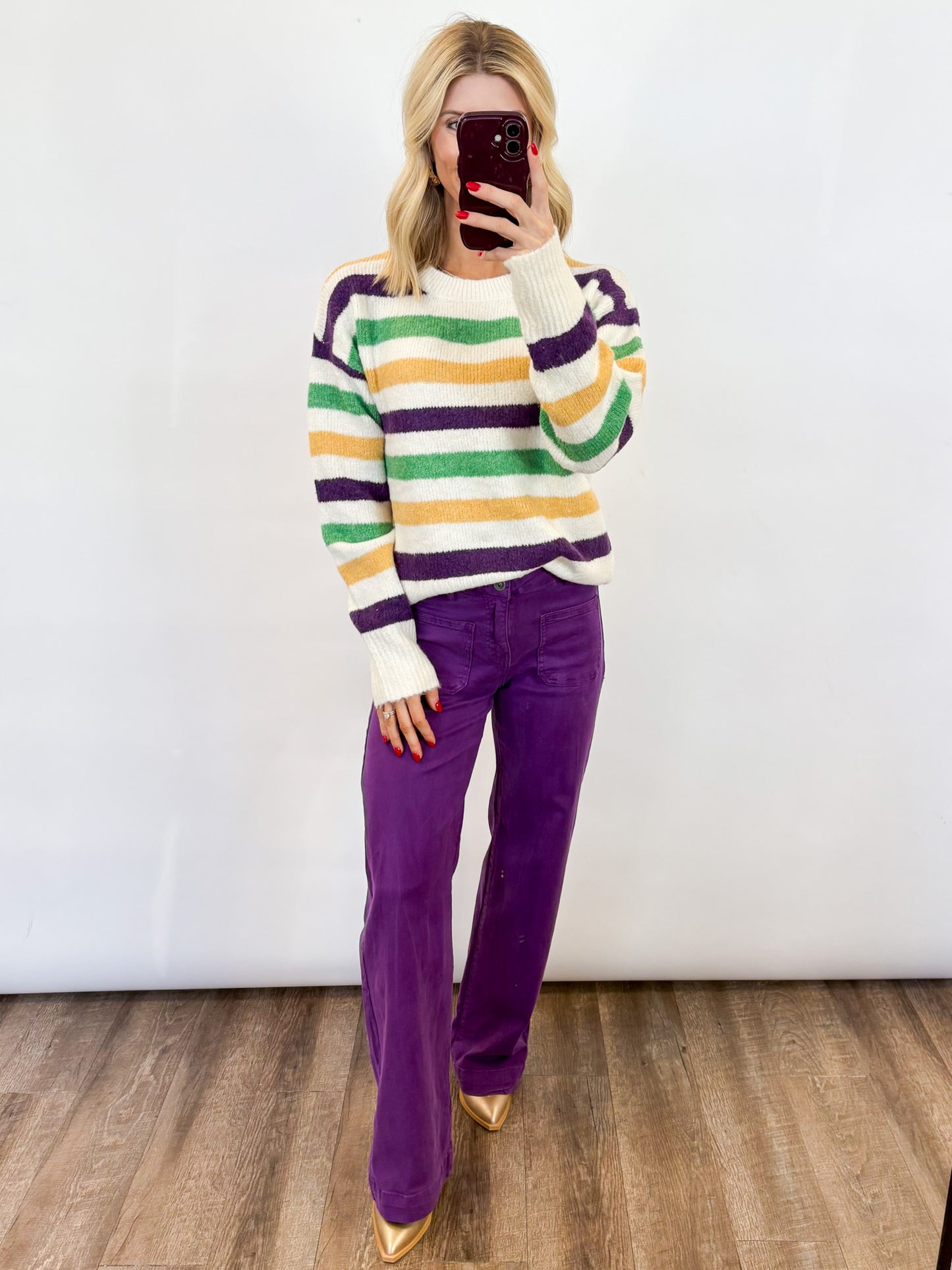 Tchoupitoulas Stripe Sweater - 2 COLORS