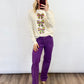 Mardi Gras Bow Sequin Sweater - 2 COLORS