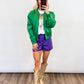 Mardi Gras Bomber Jacket - 2 Colors