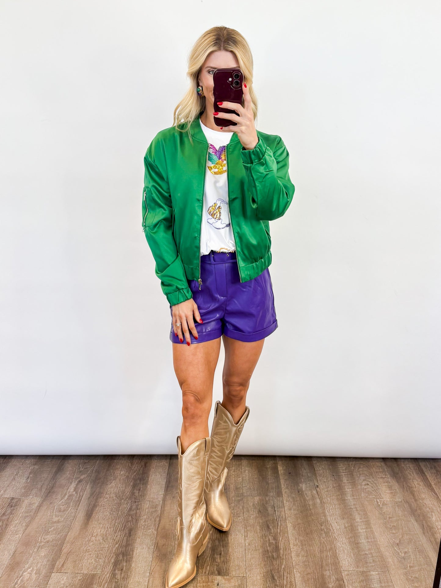 Mardi Gras Bomber Jacket - 2 Colors