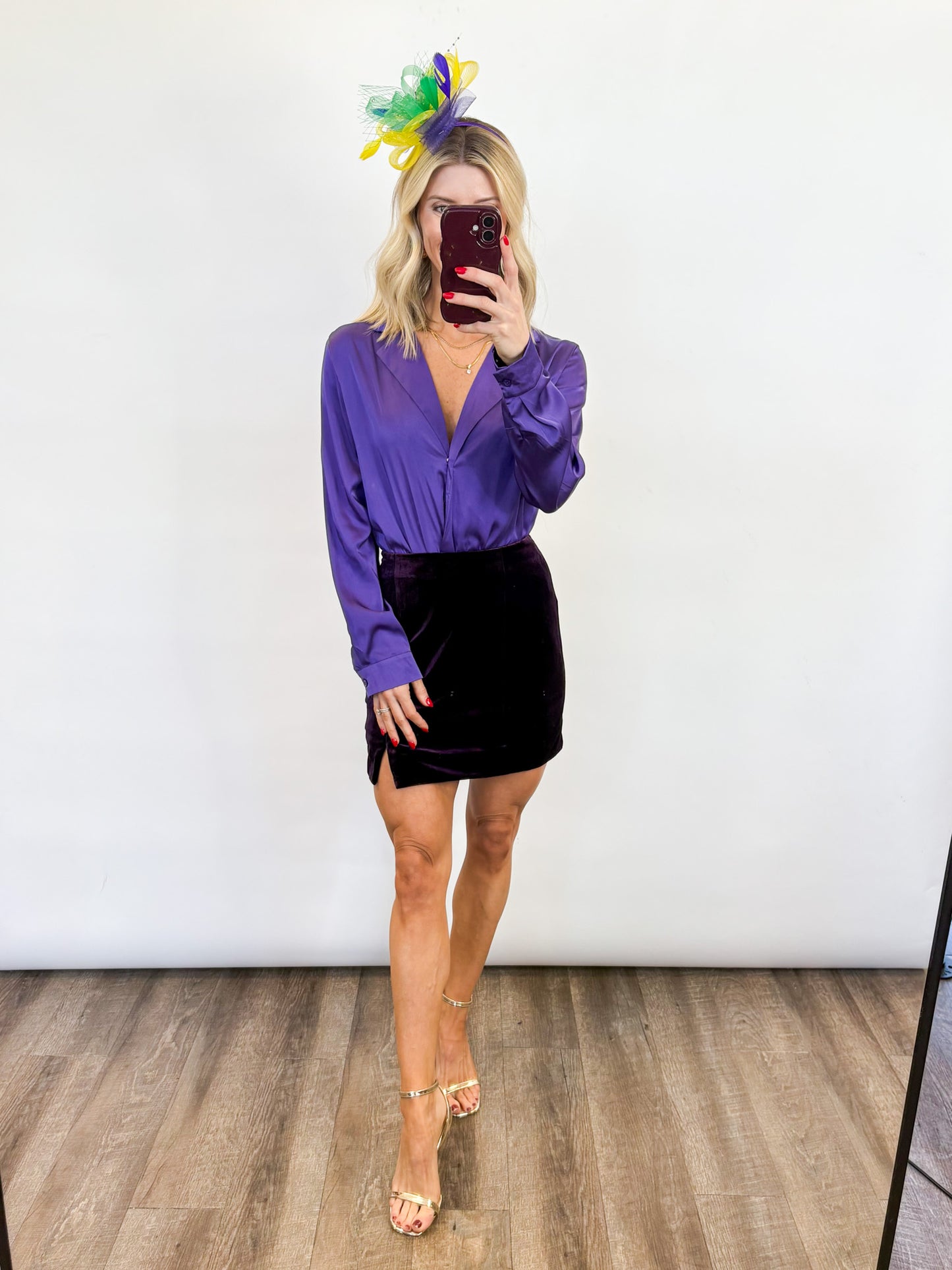 Poydras Purple Bodysuit
