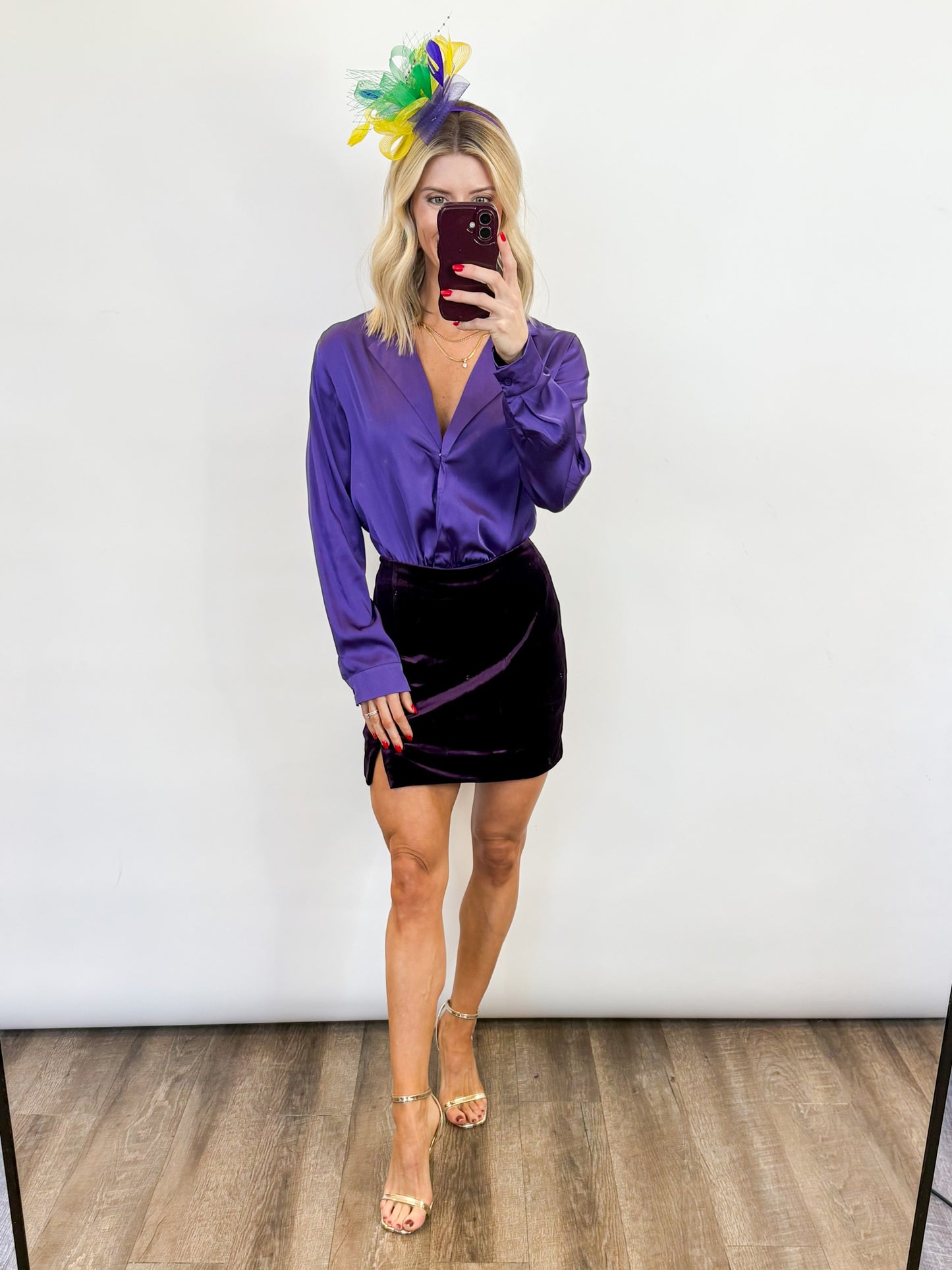 Poydras Purple Bodysuit