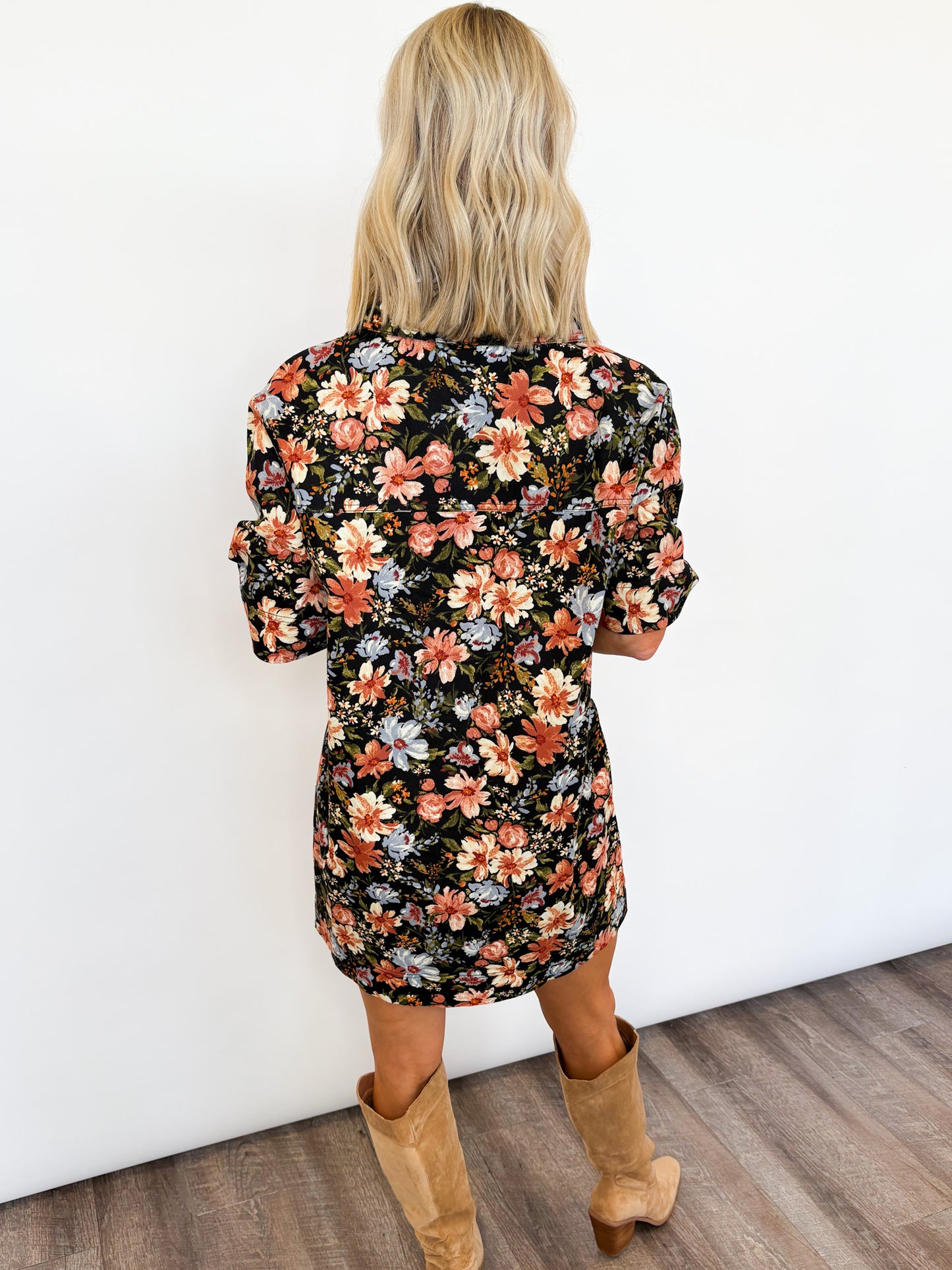 Autumn Bloom Shift Dress