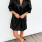 Midnight Edge Faux Leather Dress
