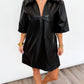 Midnight Edge Faux Leather Dress