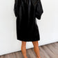 Midnight Edge Faux Leather Dress