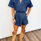 Blue Horizon Denim Romper